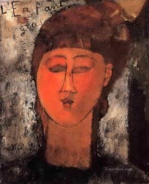 niño gordo 1915 Amedeo Modigliani Pinturas al óleo